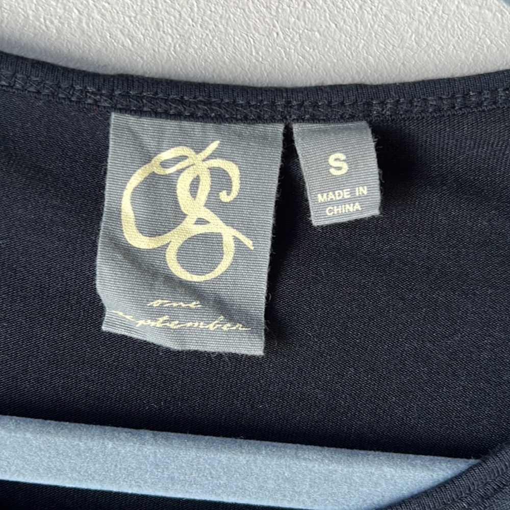 Anthropologie Black Embellished Long Sleeve Blouse - Picture 5 of 11